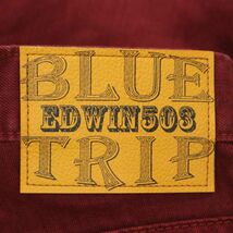 美品★ EDWIN エドウィン GEBTZ3 BLUE TRIP★ USED加工 カラー デニム パンツ ジーンズ Sz.32　メンズ 日本製　A4B01394_3#R_画像7