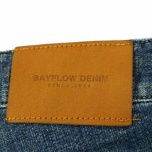 BAYFLOW DENIM ベイフロー TAPERED★ USED加工 ストレッチ テーパード デニム パンツ ジーンズ Sz.4　メンズ　A4B01369_3#R_画像7