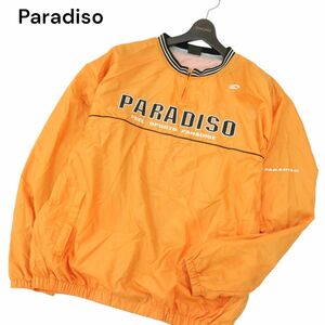 Paradiso パラディーゾ 通年 ロゴ刺繍★ ハーフジップ ウインドウブレーカー トレーナー Sz.LL　メンズ ゴルフ 大きいサイズ　A4T02626_3#O