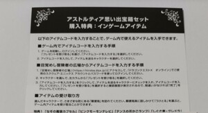 ドラクエ　ドラゴンクエスト10　思い出宝箱セット　購入特典　しぐさ書　グレドラ