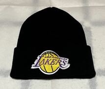Los Angeles Lakersニット帽(ブラック、フリー)_画像1