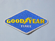 GOOD/YEAR TIRES グッドイヤー ひし形 青ベース黄色文字☆アイロン刺繍ワッペン 世界のタイヤメーカー_画像3