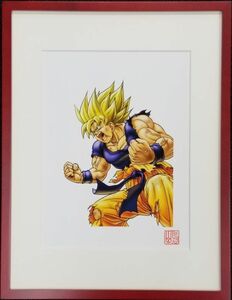 ドラゴンボール　完全版コミックス表紙絵　複製原画　限定品　スーパーサイヤ人　孫悟空　鳥山明　週刊少年ジャンプ　63A086