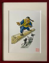 ドラゴンボール　完全版コミックス表紙絵　複製原画　限定品　桃白白　孫悟空　ベジータ　鳥山明　週刊少年ジャンプ　63A047_画像1