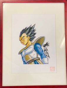 ドラゴンボール　完全版コミックス表紙絵　複製原画　限定品　ベジータ　孫悟空　鳥山明　週刊少年ジャンプ　63A054