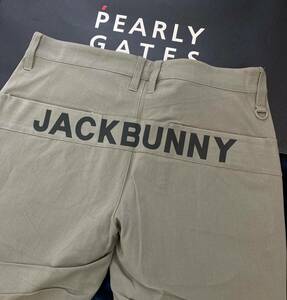 新品 パーリーゲイツ ジャックバニー 2WAYストレッチパンツ(5)サイズL/ベージュ PEARLY GATES JACK BUNNY 2024年最新モデル