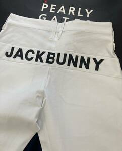 新品 パーリーゲイツ ジャックバニー 2WAYストレッチパンツ(4)サイズM/白 PEARLY GATES JACK BUNNY 2024年最新モデル