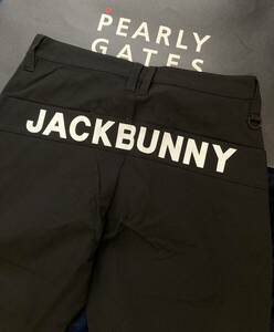 新品 パーリーゲイツ ジャックバニー 2WAYストレッチパンツ(5)サイズL/黒 PEARLY GATES JACK BUNNY 2024年最新モデル