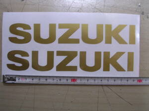 はるスズキ　SUZUKI　タンク　カウル　ステッカー　19㎝　金2枚　かんたん　切文字