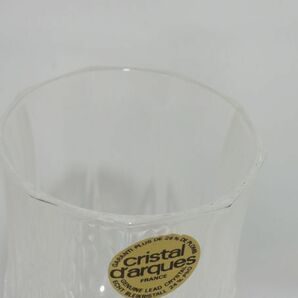 Cristal D'Arques クリスタルダルク ワイングラス ペア 高さ14.8cm 口径5.8cm 未使用シール付き 0318の画像5