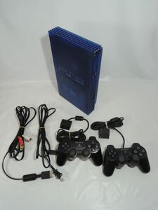 SONY ソニー プレイステーション2 オーシャンブルー SCPH-37000 PlayStation2 本体 コントローラー2個 電源ケーブル AVケーブル