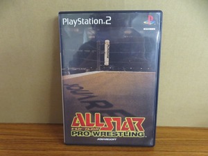 KMG3433★PS2ソフト オールスター・プロレスリング ALLSTAR PRO-WRESTLING ケース説明書付き 起動確認済み 研磨・クリーニング済み