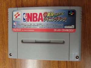 KME13679★SFCソフトのみ NBA 実況バスケット ウイニングダンク セーブデータ有り 起動確認済み クリーニング済み スーファミ