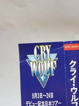 CRY WOLF／クライ・ウルフ／国内盤CD／帯付／1989年発表／1stアルバム／廃盤／ポップ・メタル_画像7