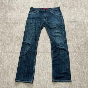 希少品 ユニクロ UNIQLOプレミアムデニム w34 プレミアム？ Leメンズ　ジーンズ　ウエスト88cm 股下78cm 