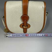 DOONEY& BOURKE ドゥーニー&バーク 本革 レザー ミニショルダーバッグ 白 ホワイト アンティーク (RF-005)_画像9