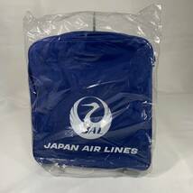 JAL ジャル 日本航空 鶴丸 バッグ ショルダーバッグ ハンドバッグ 青 ブルー 未使用 (RB-009)_画像1