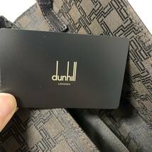 ダンヒル dunhill バッグ セカンドバッグ ハンドバッグ レザー キャンバス G金具 茶色 ブラウン (RB-016)_画像7