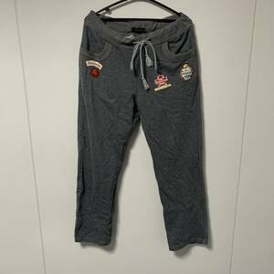 DSQUARED ディースクエアード スウェット パンツ グレー ワッペン XL (RF-079)