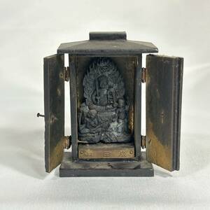不動明王像 厨子入 仏像 仏教美術 仏教 (RJ-028)