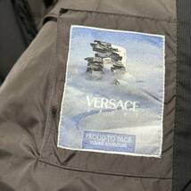 ヴェルサーチスポーツ VERSACE SPORTS ダウンコート フード付 メンズ 黒 ブラック サイズ50 XL相当 (RF-132)_画像5