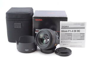 ★超美品★SIGMA シグマ 30mm F1.4 EX DC HSM キヤノン用◆元箱付き