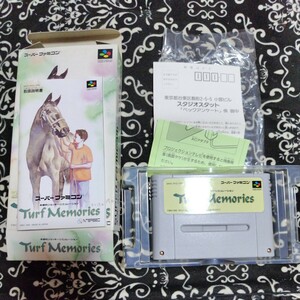 ターフメモリーズ【箱・説明書付き】動作確認済　SFC　スーパーファミコン　レア