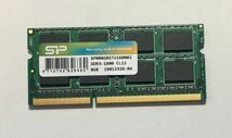 【修理部品 パーツ】 ノートパソコン用メモリ シリコンパワー製 DDR3L-1600 PC3L-12800S　8GB　中古品_画像1