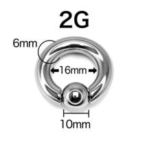 0G　CBR　キャプティブビーズ　リング　フープ　イヤーロブ　拡張　ボディピアス_画像5