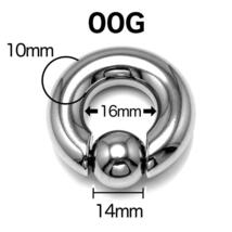 0G　CBR　キャプティブビーズ　リング　フープ　イヤーロブ　拡張　ボディピアス_画像3