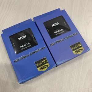 HDMI to AV変換コンバーター HDMI to RCA変換 Deear 1080P対応 アナログ変換 音声出力可 充電ケーブル付き ブラック テレビ プレステ