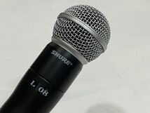 SHURE　UR2-L3HK/SM58　国内正規品　開封未使用品　動作品　美品　擦傷錆汚れ等有り　現状渡し ＊工事設計認証の証明書付_画像2