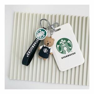  Starbucks start ba abroad limitation watermelon inserting ticket holder key holder card inserting black bear 