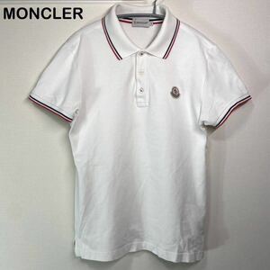 かっこいいお品！　☆美品☆ MONCLER ロゴワッペン　半袖ポロシャツ　トップス　レディース　Sサイズ