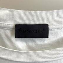 激おしゃれ！☆極美品☆ MONCLER MAGLIA 黒ワッペン　ロゴ文字　半袖Tシャツ　メンズ　Sサイズ_画像6