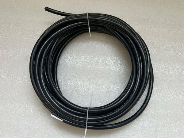 ☆ビニルキャブタイヤ丸形コード 3芯 14AWG(2.08mm2) 3×2.08 9m 黒 ③　管理番号[F1-4032]