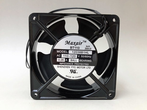 ★新品 ACファン AC100V 120x120x38mm リード線付 BT110(Maxair)　管理番号[F1-1030]★