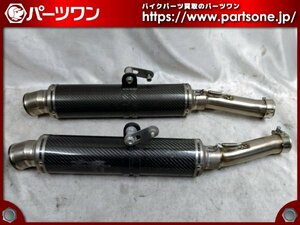 ●中古品●GPZ900R用 LCI PARTS ラウンドチタンカーボンスリップオンマフラー●[L]梱包●bf00009