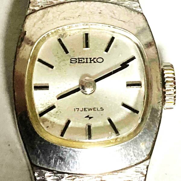 SEIKO 17石 11-3380 WGP 手巻き 稼働 2針 レディース セイコー 時計 アンティーク