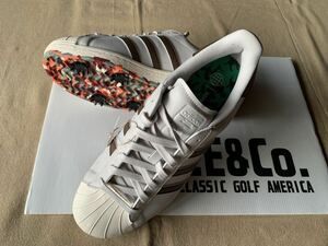 ★もうすぐ Masters ! 新品箱入り adidas golf U.S.A. 直輸入 スーパースター限定 ゴルフシューズ　10.5 ソフトスパイク