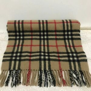 バーバリー Burberrysカシミアマフラー　ノバチェック　美品　レア