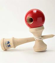 日本けん玉協会認定 New 競技用けん玉「大空」単色 赤 国産品 (OZORA KENDAMA)_画像5