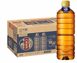  Asahi drink six article barley tea label less bottle [ tea ] [ non Cafe in ] 660 millimeter liter (x 24)