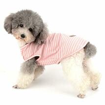 ZUNEA ペット 犬服 Tシャツ 夏 ボーダー柄 ベスト 涼しい 小型犬 柔らかい 綿製 タンクトップ 猫服 おしゃれ_画像2