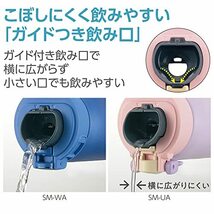 象印マホービン 水筒 紐つきキッズマグ 子供用 通園通学 ステンレスマグ シームレスせん ワンタッチ 480ml ユニコ_画像6