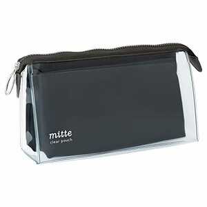 サンスター文具 クリアポーチ mitte ミッテ マチ ライトブラック S2312735