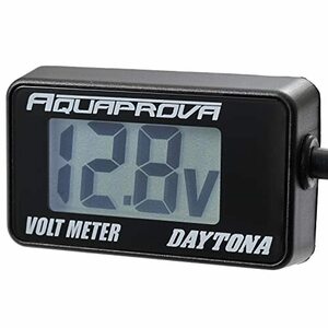 デイトナ(Daytona) AQUAPROVA (アクアプローバ) バイク用 電圧計 デジタル 防水 バックライト コンパクト ボ