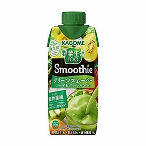 カゴメ 野菜生活100 Smoothie (スムージー) グリーンスムージーMix 330ml×12本 食物繊維