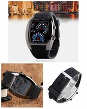 腕時計 デジタル腕時計 時計 LED スポーツ時計 ゴムベルト ウォッチ デジタルウォッチ カレンダー 日付表示 スピードメーター 2_画像4