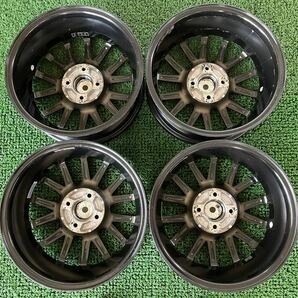 ★MiD マルカサービス SCHNEIDER シュナイダー 15インチ 15×5.5J +43 PCD100 4H 4本Set アルミホイール 中古 ★線キズ有 ★送料無料の画像2